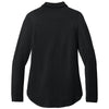 Port Authority Women's Deep Black Luxe Knit Button Tunic