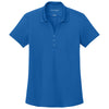 Port Authority Women's Strong Blue Plaited Pique Polo