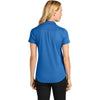 Port Authority Women's Strong Blue Plaited Pique Polo