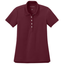 Port Authority Women's Club Burgundy Dry Zone Stain-Release Grid Polo