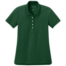 Port Authority Women's Hunter Green Dry Zone Stain-Release Grid Polo