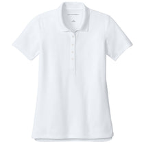 Port Authority Women's White Dry Zone Stain-Release Grid Polo