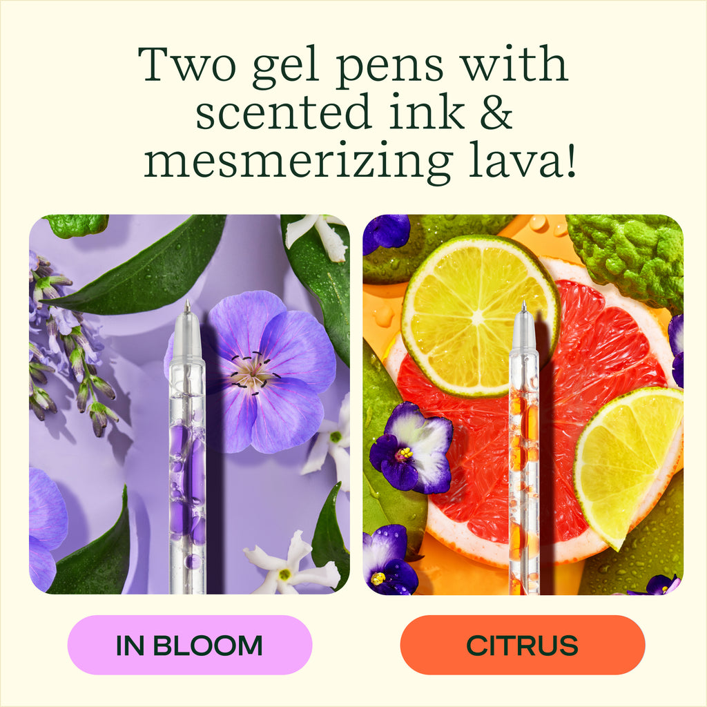 Lifelines Purple/Orange Scented Lava Pen Set - 2-pack