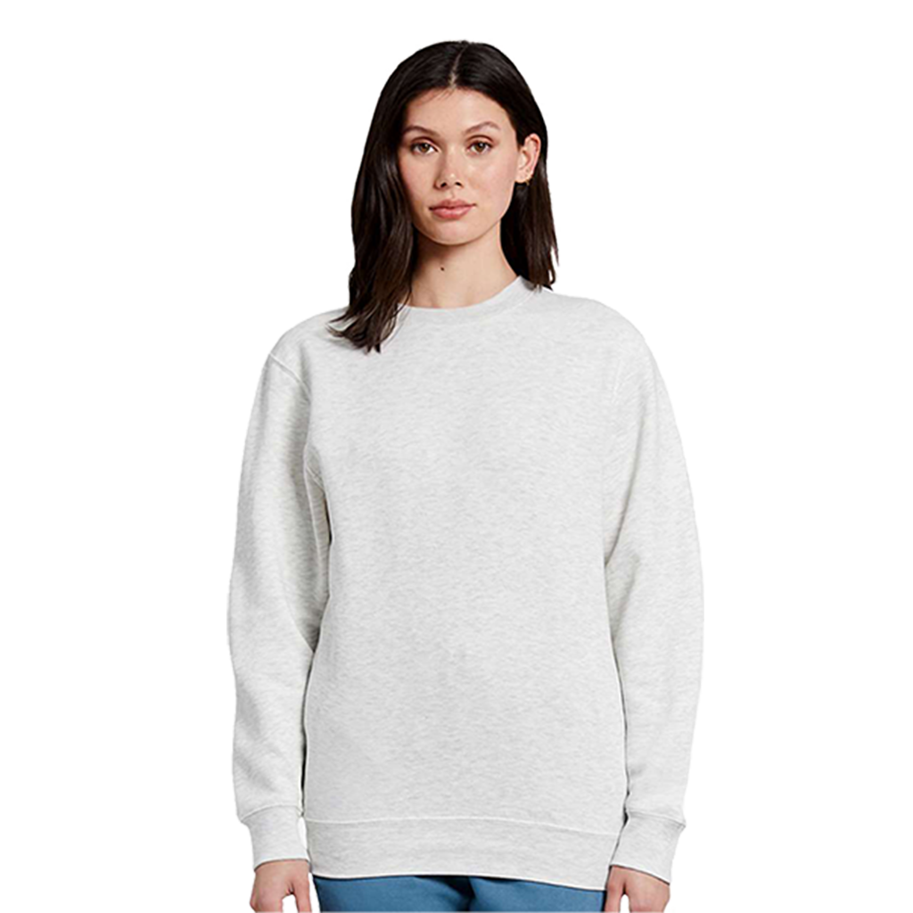 Lane Seven Unisex Oatmeal Heather Premium Crewneck Sweatshirt