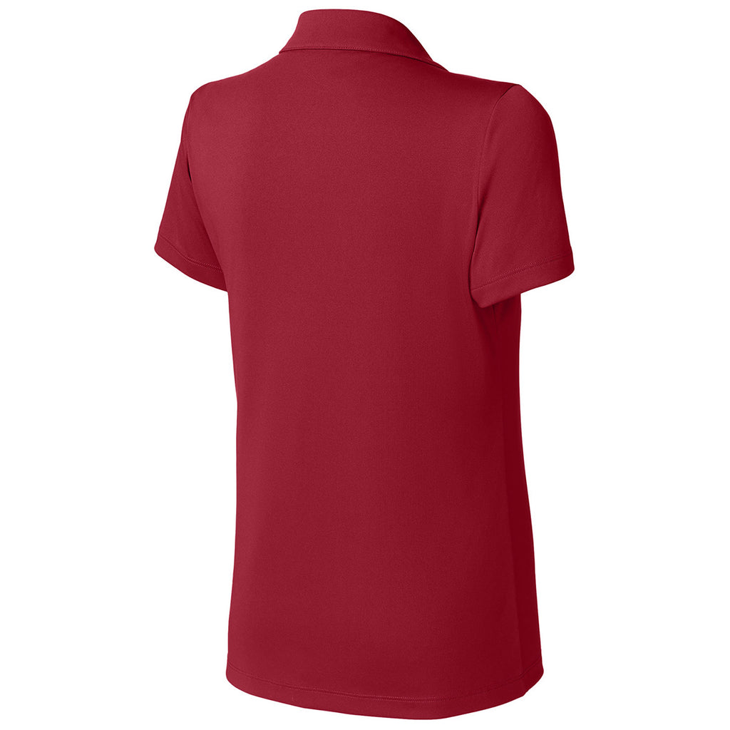 Sport-Tek Women's Deep Red/ White Competitor United Polo