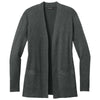 Port Authority Women's Charcoal Heather Easy Care Open-Front Cardigan Sweater