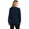 Port Authority Women's River Blue Navy Easy Care Button-Up Cardigan Sweater