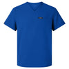 Jaanuu Men's Royal Blue Platt 3-Pocket Scrub V-Neck Top