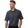 Harriton Men's Dark Charcoal Maverick CVC Pique Polo