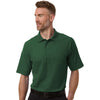 Harriton Men's Dark Green Maverick CVC Pique Polo