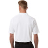 Harriton Men's White Maverick CVC Pique Polo