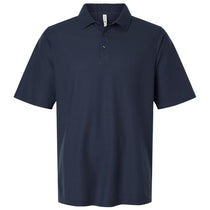 Harriton Men's Dark Navy Tall Maverick CVC Pique Polo