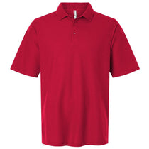 Harriton Men's Red Tall Maverick CVC Pique Polo