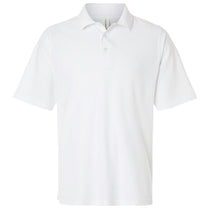 Harriton Men's White Tall Maverick CVC Pique Polo