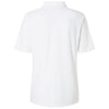 Harriton Women's White Maverick CVC Pique Polo