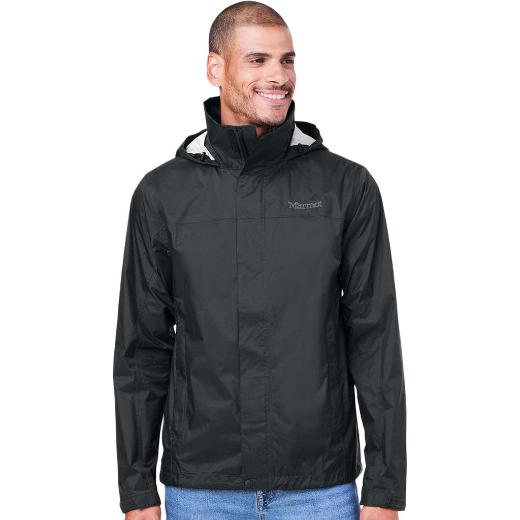 Marmot Men's Black PreCip Eco Packable Rain Jacket