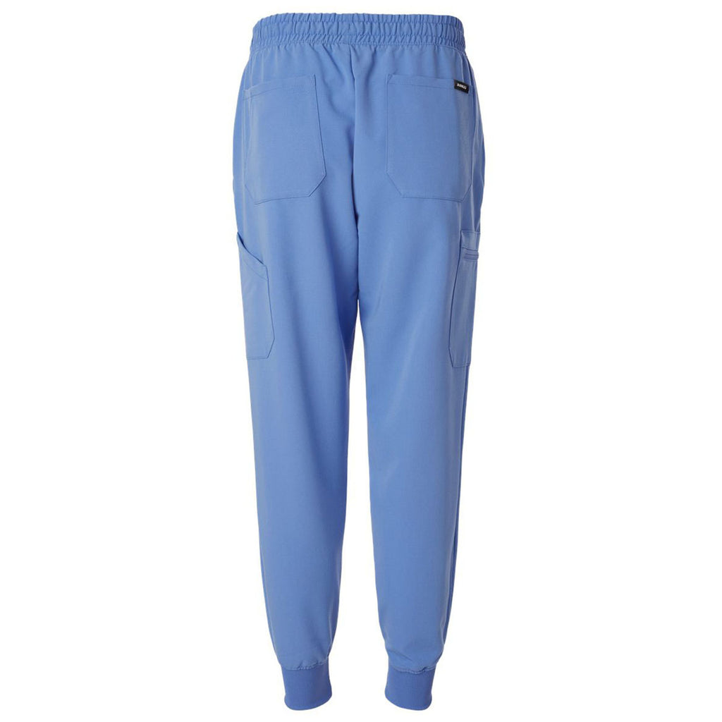 Jaanuu Men's Ceil Blue Osmo 8-Pocket Scrub Jogger