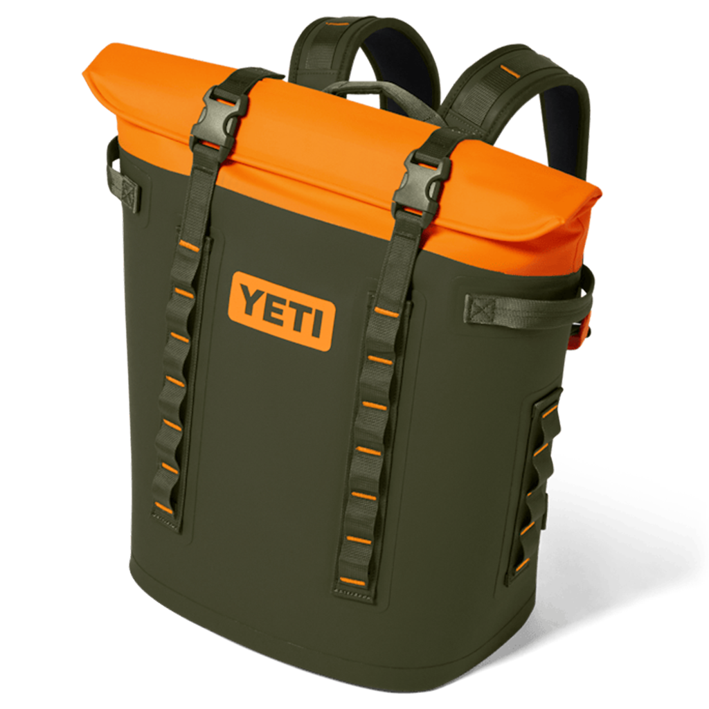 YETI Olive/King Crab Orange Hopper M20 Soft Backpack Cooler (Seasonal Color)