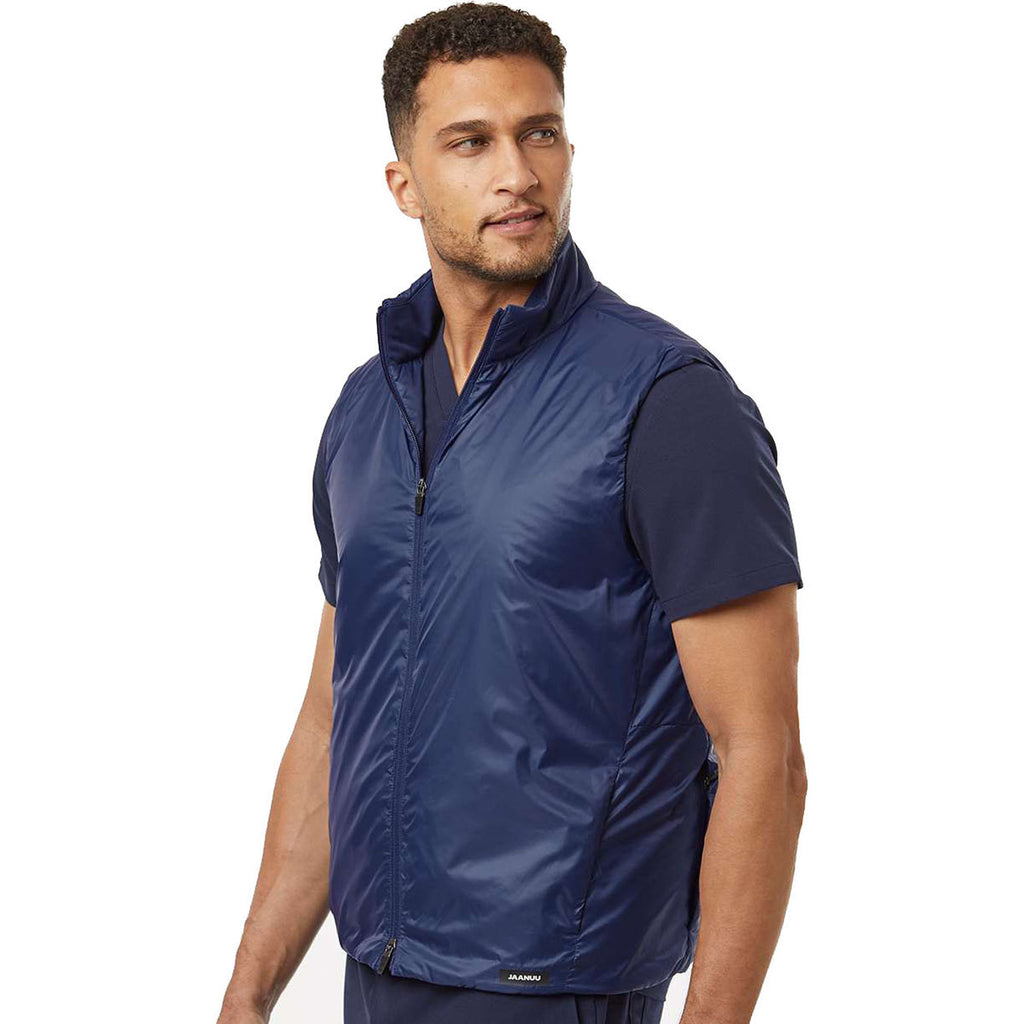 Jaanuu Men's Navy Blue Phantom Insulated Vest