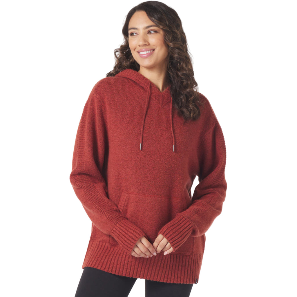 Glyder Unisex Brick Red Knit Up Hoodie