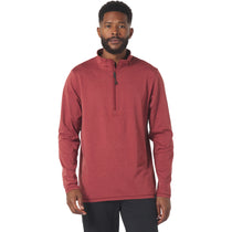 Glyder Men's Brick Red Marble Tahoe Quarter Zip