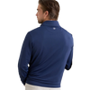 Peter Millar Men's Navy Perth Melange Performance Quarter Zip