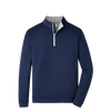 Peter Millar Men's Navy Perth Melange Performance Quarter Zip