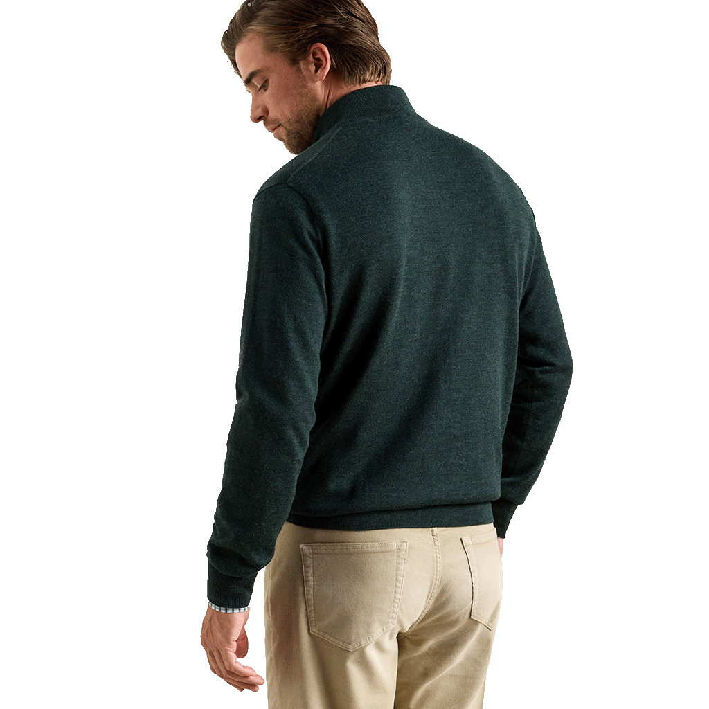 Peter Millar Men's Pine Brook Autumn Crest Suede Trim Quarter-Zip