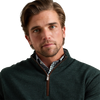 Peter Millar Men's Pine Brook Autumn Crest Suede Trim Quarter-Zip
