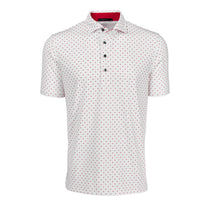 Greyson Men's Varsity Red/Arctic Pack Dot Polo