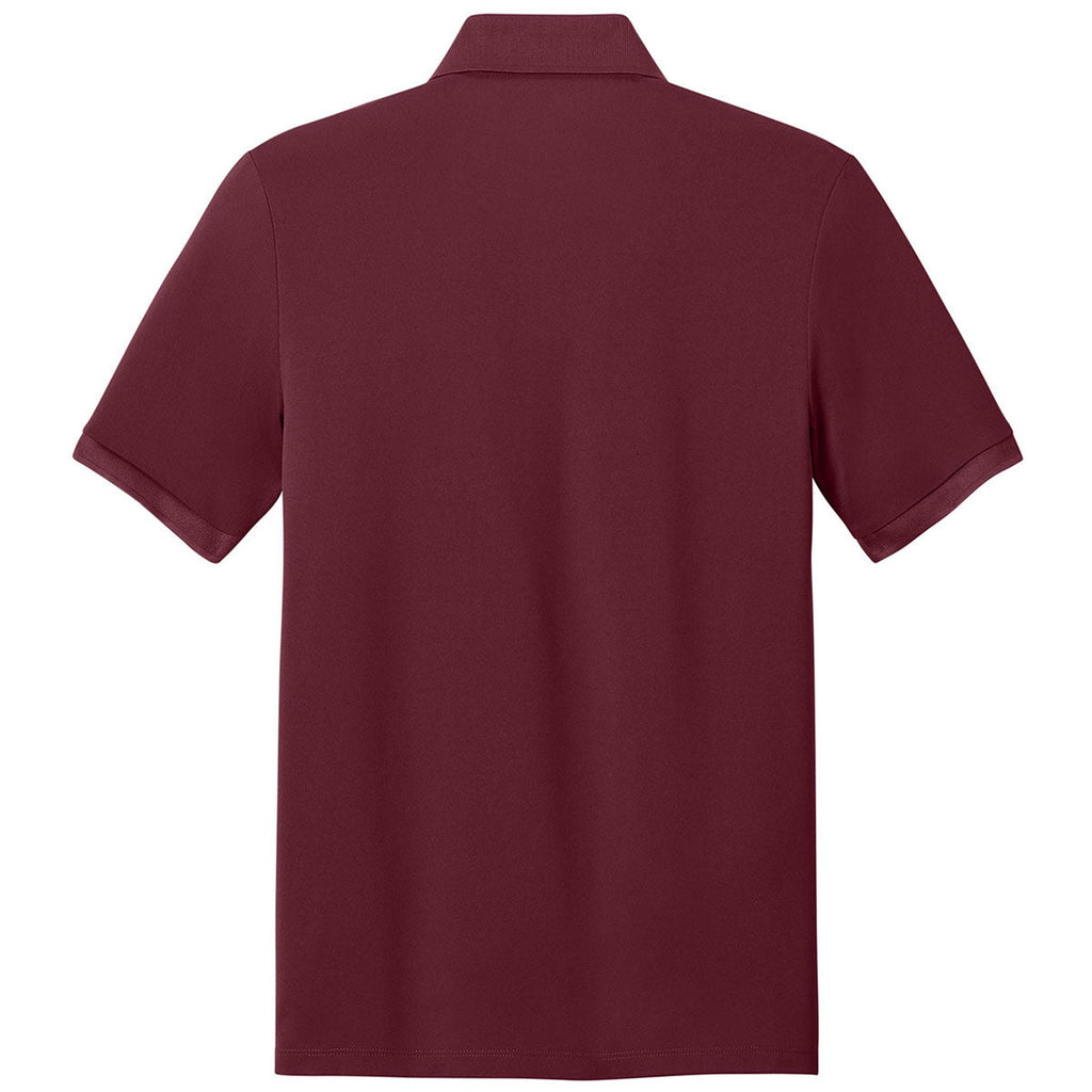 Mercer+Mettle Men's Burgundy Everyday Performance Polo