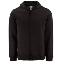 Clique Unisex Black Drive Recycled Full Zip Hooded Sweatshirt