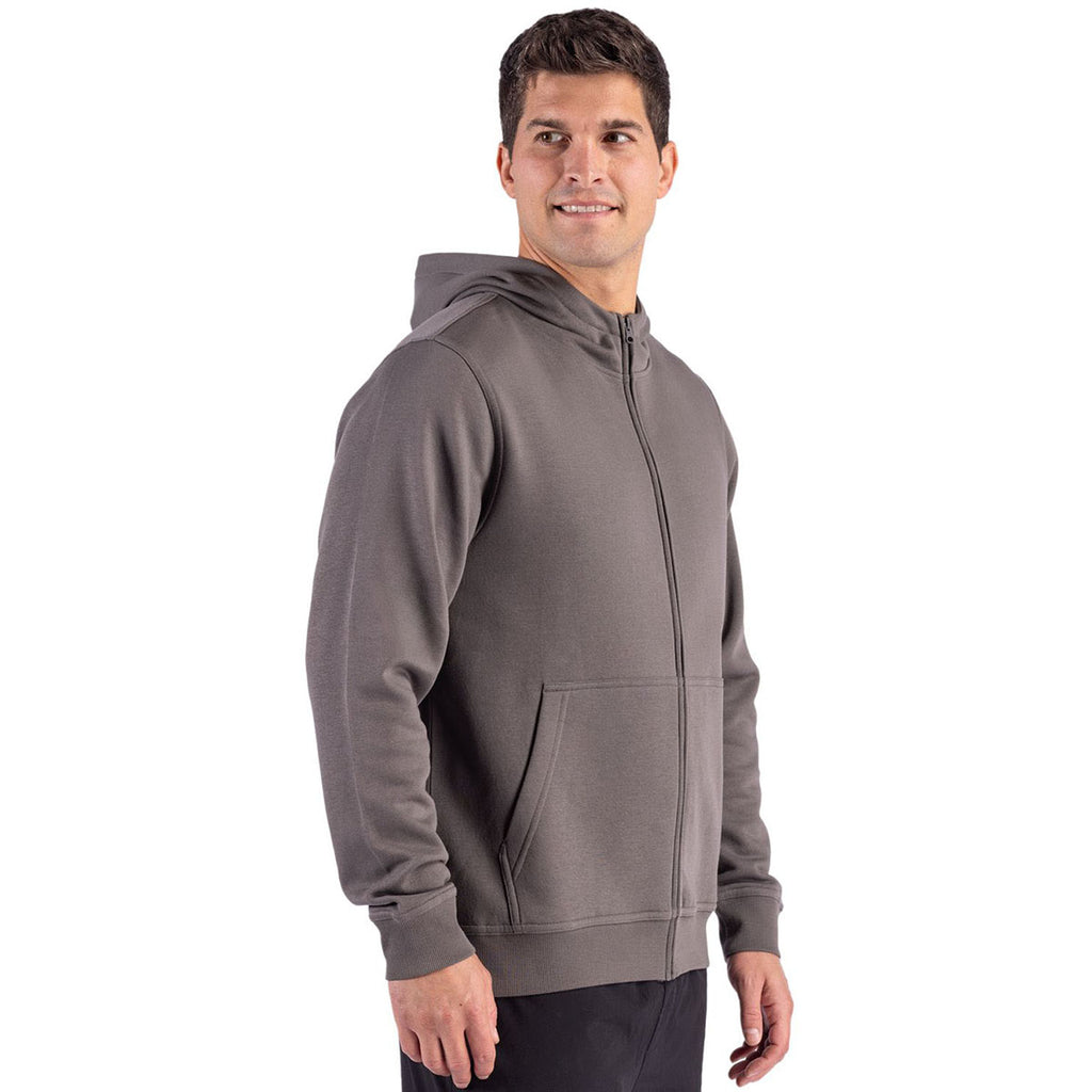Clique Unisex Pure Slate Drive Recycled Full Zip Hooded Sweatshirt