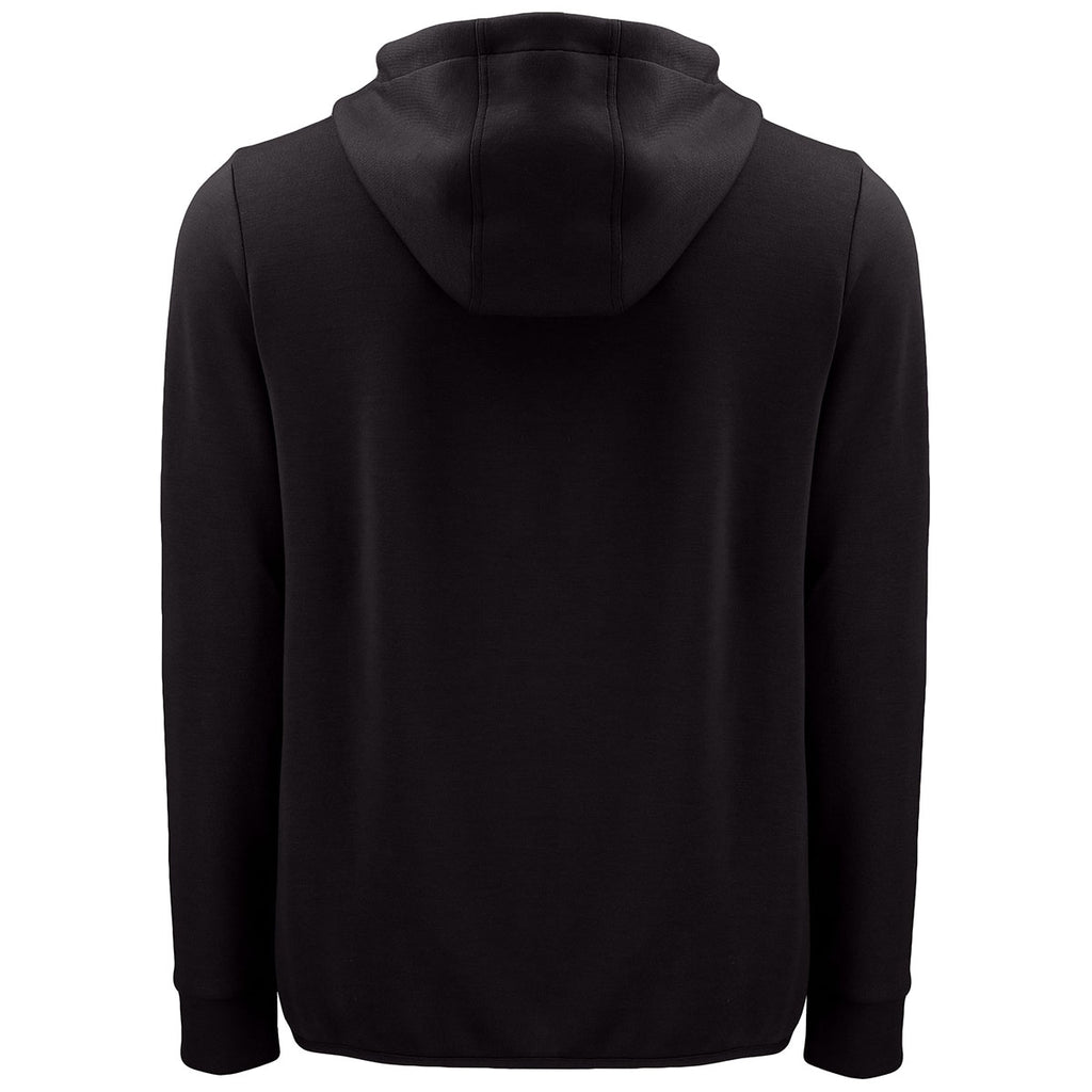 Clique Men's Black Haven Recycled Full Zip Hooded Sweatshirt