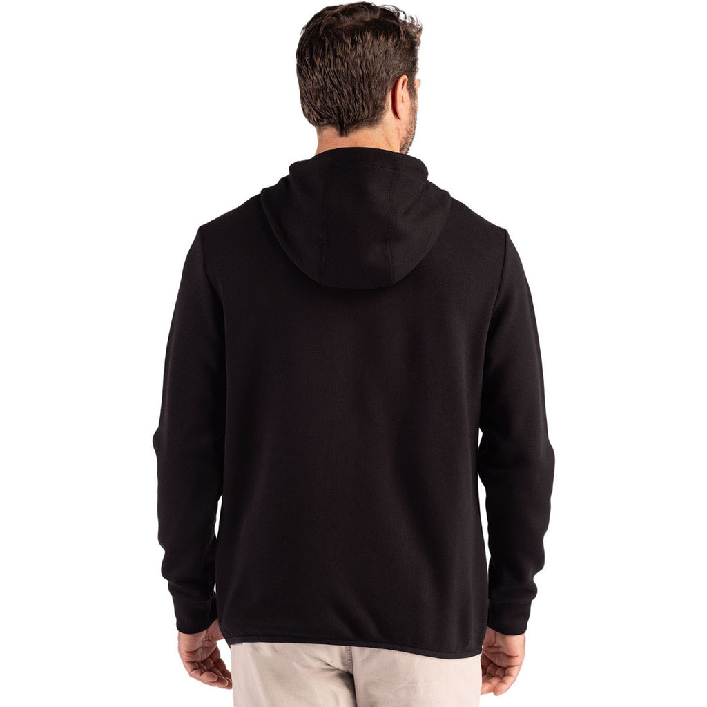 Clique Men's Black Haven Recycled Full Zip Hooded Sweatshirt