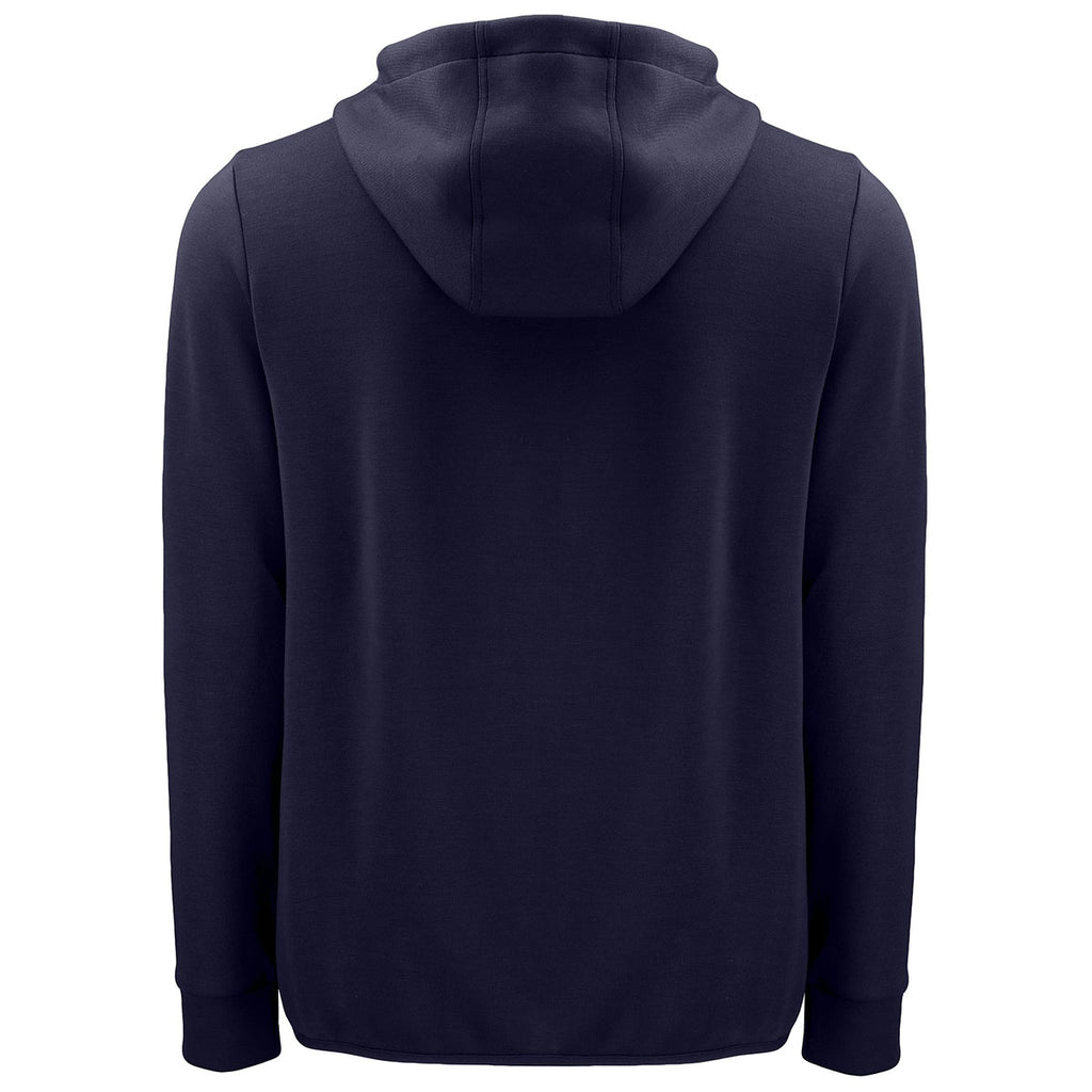 Clique Men's Dark Navy Haven Recycled Full Zip Hooded Sweatshirt