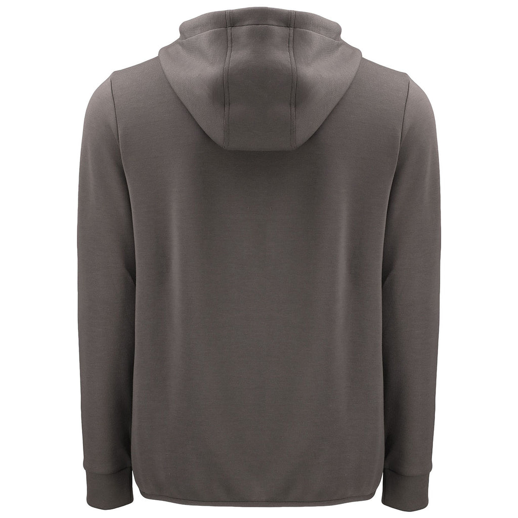 Clique Men's Pure Slate Haven Recycled Full Zip Hooded Sweatshirt