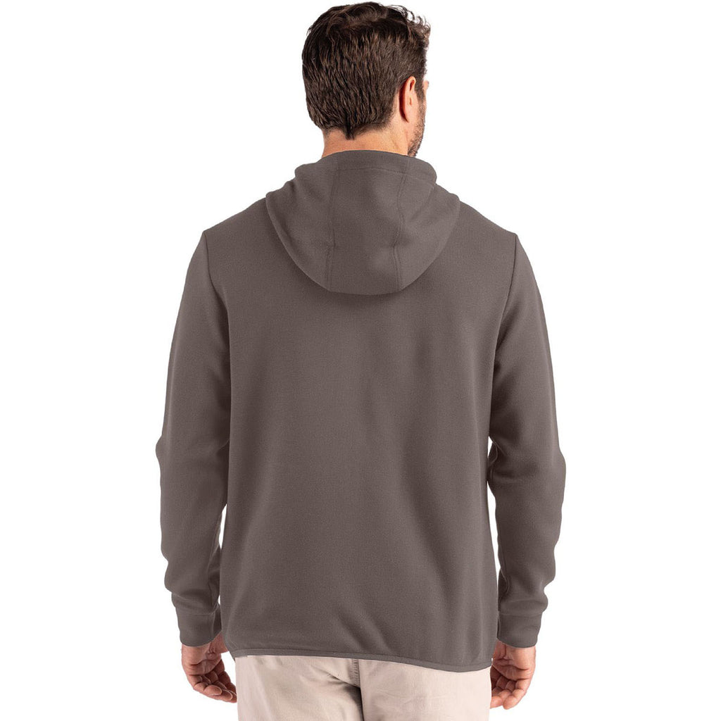 Clique Men's Pure Slate Haven Recycled Full Zip Hooded Sweatshirt