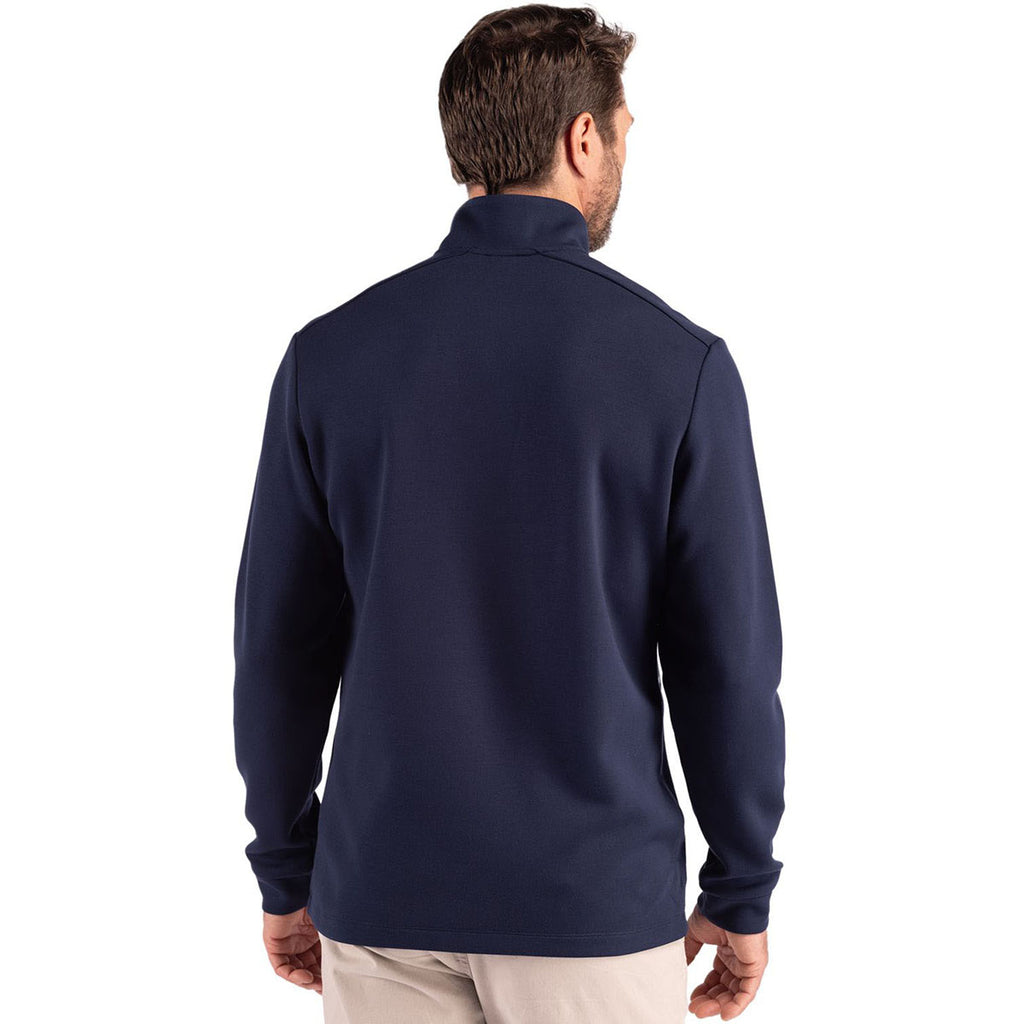 Clique Men's Dark Navy Haven Recycled Quarter Zip Pullover