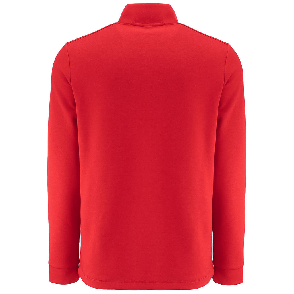 Clique Men's Red Haven Recycled Quarter Zip Pullover