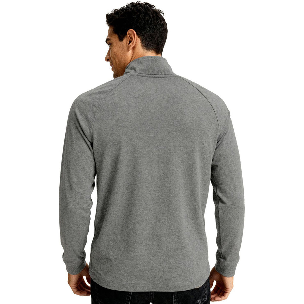 Clique Men's Black Heather Dash Recycled Quarter Zip Pullover