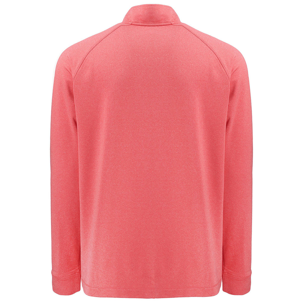 Clique Men's Red Heather Dash Recycled Quarter Zip Pullover