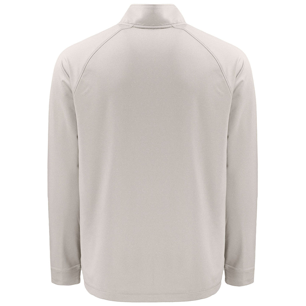 Clique Men's Silver Grey Heather Dash Recycled Quarter Zip Pullover