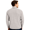 Clique Men's Silver Grey Heather Dash Recycled Quarter Zip Pullover