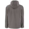 Clique Men's Pure Slate/Black Tempo Recycled Stretch Softshell Hooded Jacket