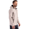 Clique Men's Silver Grey/Pure Slate Tempo Recycled Stretch Softshell Hooded Jacket