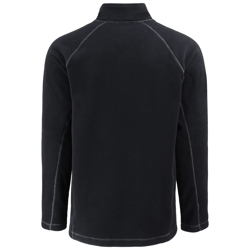 Clique Men's Black Powder Recycled Fleece Quarter Zip Pullover