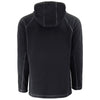Clique Men's Black Powder Recycled Fleece Half Zip Hooded Pullover