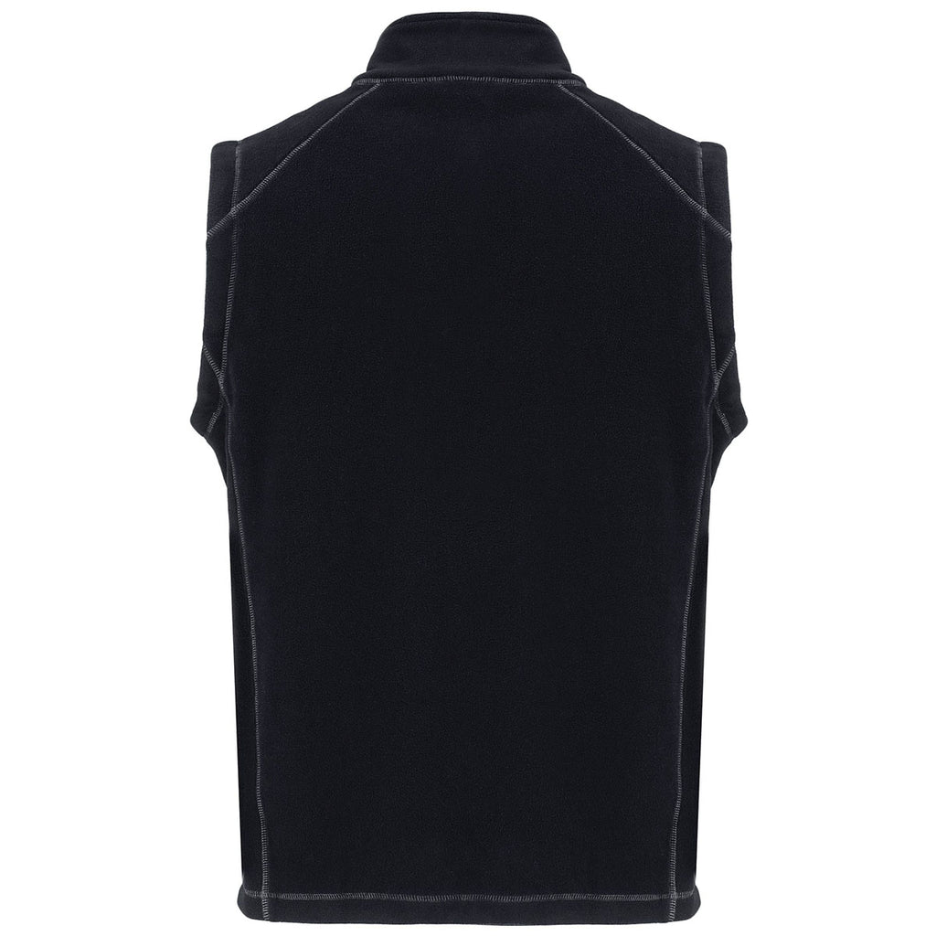 Clique Men's Black Powder Recycled Fleece Vest