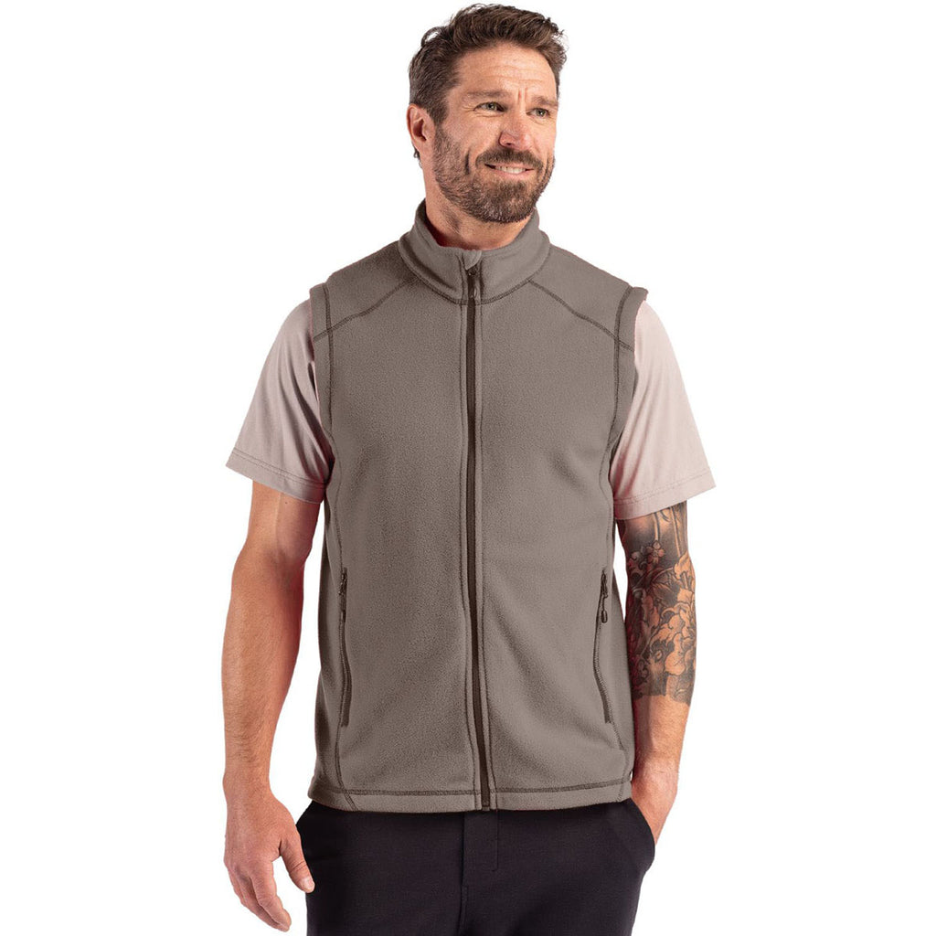 Clique Men's Pure Slate Powder Recycled Fleece Vest